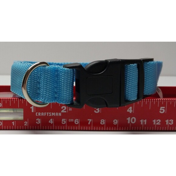 Pet Dog Medium Easy Clip On Collar Blue Adjustable Nylon Collar NWOT - Picture 7 of 8